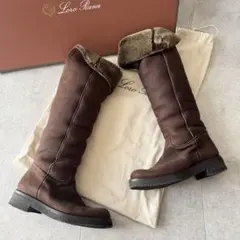 Loro piana ベージュ スエード モカシン ローファー39 - メルカリ