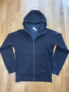 adidas フルジップ ブラックジャケット