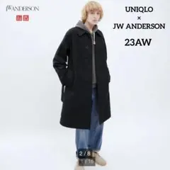 UNIQLO × JW ANDERSON トレンチコート 黒 23AW L 長丈
