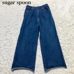 sugar spoon デニムパンツ サイズF カジュアル　着回し　洗える　無地のサムネイル