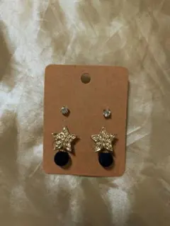 ピアス③　セット売り　ゴールド系　星型　クリアストーン　バラ売りOK