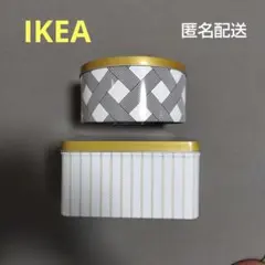 IKEA VINTERKUL 缶 ふた付き 2個セットゴールドカラーのサムネイル