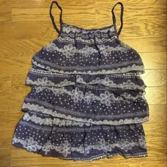 紫色 フリル キャミソール Lサイズ