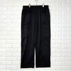 シーイン/XXL/黒/カーゴパンツ/ワイド/イージー/ウエストゴム/カジュアル