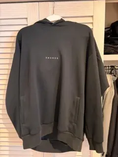 CRONOS ブラック パーカー フード付き