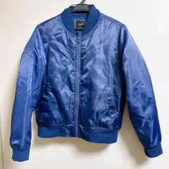 美品 L'espoir ブルゾン MA-1 ネイビー 男女兼用 Mサイズ 春秋冬