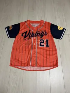 愛媛オレンジバイキングス　ベースボールシャツ　21