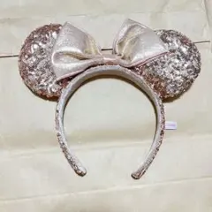 ミニーカチューシャ（ローズピンクスパンコール）