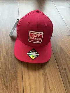 Pukka Max Mandelキャップ レッド ゴルフ
