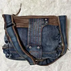 希少】Tough Jeansmith デニムショルダーバッグ インディゴ - メルカリ