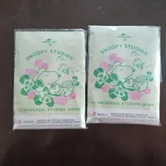 スヌーピースタジオ タオルハンカチ 2枚セット