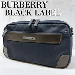 ✨良品✨BURBERRY BLACK LABEL キャンバス レザー バッグのサムネイル