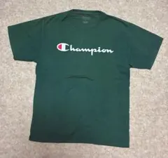 定番◎ Champion オリーブグリーン センターロゴ Tシャツ チャンピオン
