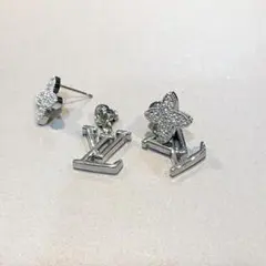 ＊早い者勝ち＊ロゴピアス シルバー 2way