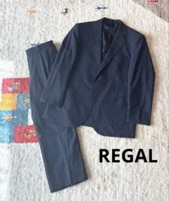 REGAL メンズスーツ　AB5 アジャスター付き　背抜き　ダークグレー