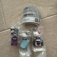 サンリオキャラクターズ　キティ　平成ギャル　チャーム 3点セット　ガチャ