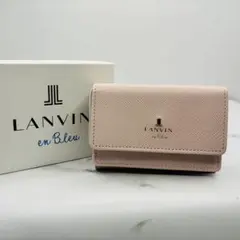 【新品未使用】LANVIN en Bleu 三つ折り財布 ピンクのサムネイル