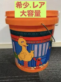 未使用品 レトロ セサミストリート ごみ箱 緑 - メルカリ