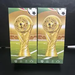 トロフィー型ハンディファン 2個セット サッカー 記念品