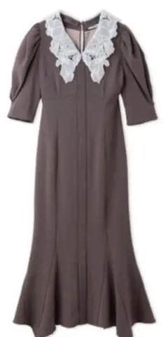 エンブロイダリーカラーマーメイドワンピ