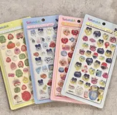 たまごっち ボンボンドロップシール　3D ステッカー4枚セット　まとめ売り