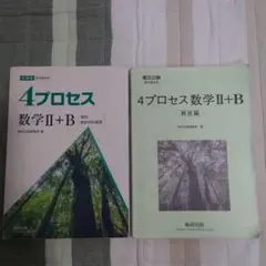 4プロセス 数学II+B 解答編付き 数研出版