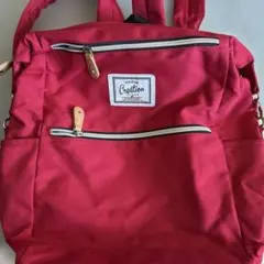 オリーブデオリーブ　リュックレッド