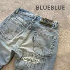 BLUE BLUE ブルーブルー パッチワーク カスタムデニム 27 リペア加工のサムネイル