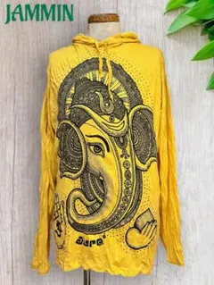 ガネーシャ神ロンT エスニック　ガネーシャ　アジアン　シヴァ　ヒッピー