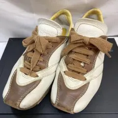 sh3653 BOTTEGA VENETA レザー スニーカー ホワイトのサムネイル