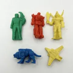 【レア】5点セット 雪印ソーセージ 超獣戦隊ライブマン 消しゴム 食玩