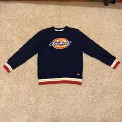 Dickies ネイビー ロゴ セーター Sサイズのサムネイル