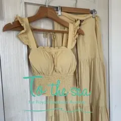 TO THE SEAリブ素材 サロペット セットアップ - メルカリ