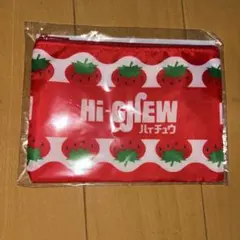 ハイチュウ いちご柄 ポーチ