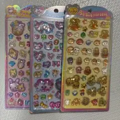 正規品　うるちゅるポップシール　なっとうちゃん　ふわらびちゃマジカルみゆーちゃん