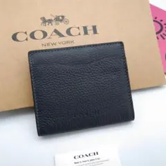 本日特別価格　新品　COACH　カードケース　折り財布　メンズ