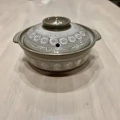 【新品】三島　土鍋　花三島鍋　5.5号　1人用　日本製のサムネイル