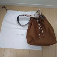 ORSETTO オルセット　ナイロンショルダーバッグ　パイソン　キャメルのサムネイル