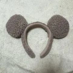 ディズニーカチューシャ　ミッキーボア