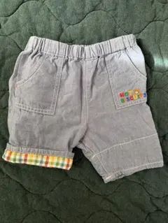 美品HOT BISCUITS(Miki House)デニム ハーフパンツ80cm