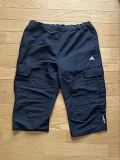 adidas カーゴパンツ ハーフパンツ ブラック M