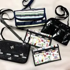 《未使用》レスポートサック　雑誌付録5点まとめ売り　ブラックグリッター