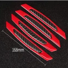 車用 4個 3D スーパーレッド 反射ステッカー