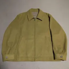 GU コージーメルトンジップアップブルゾン XL マスタード ジャケット 黄色