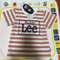 新品 Buddy Lee ピンクストライプ Tシャツ