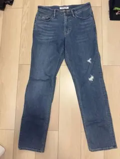 TOMMYJEANS ダメージ加工ストレートデニムパンツ　32のサムネイル