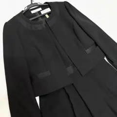【美品✨Mサイズ✨クリーニング済】ブラックフォーマル ワンピースセット 礼服