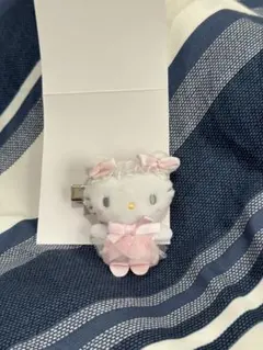 サンリオ 白猫バレリーナ シークレットヘアクリップ　ハローキティ