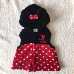 ミニーちゃん♡着ぐるみモコモコベストディズニーパーカー西松屋バースデイ