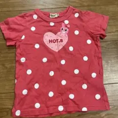 HOT BISCUITS ミキハウス ドット柄 半袖Tシャツ 100cmのサムネイル